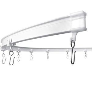 New! 20’ White Flexible Curtain Track Set - Never Opened!